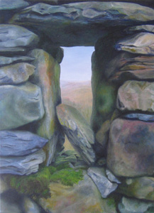 Window- Moel Dhu, oil painting by Carole King